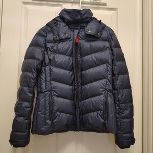 Bogner Fire + Ice Women’s Down Puffer Jacket NAVY BLUE Size US 6 EU 36 NICE!